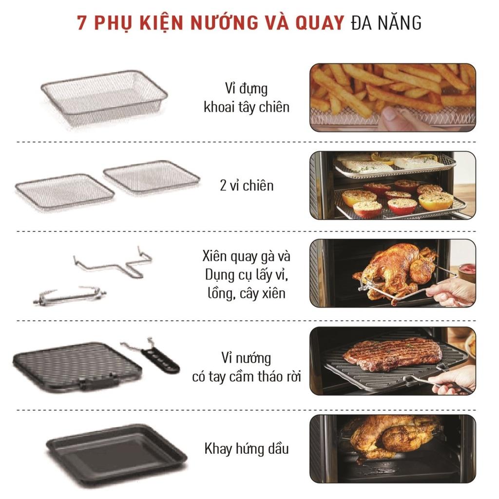 Nồi chiên, nướng, quay không dầu điện tử Tefal FW501815 - 11L - BH 2 năm - Hàng Chính Hãng