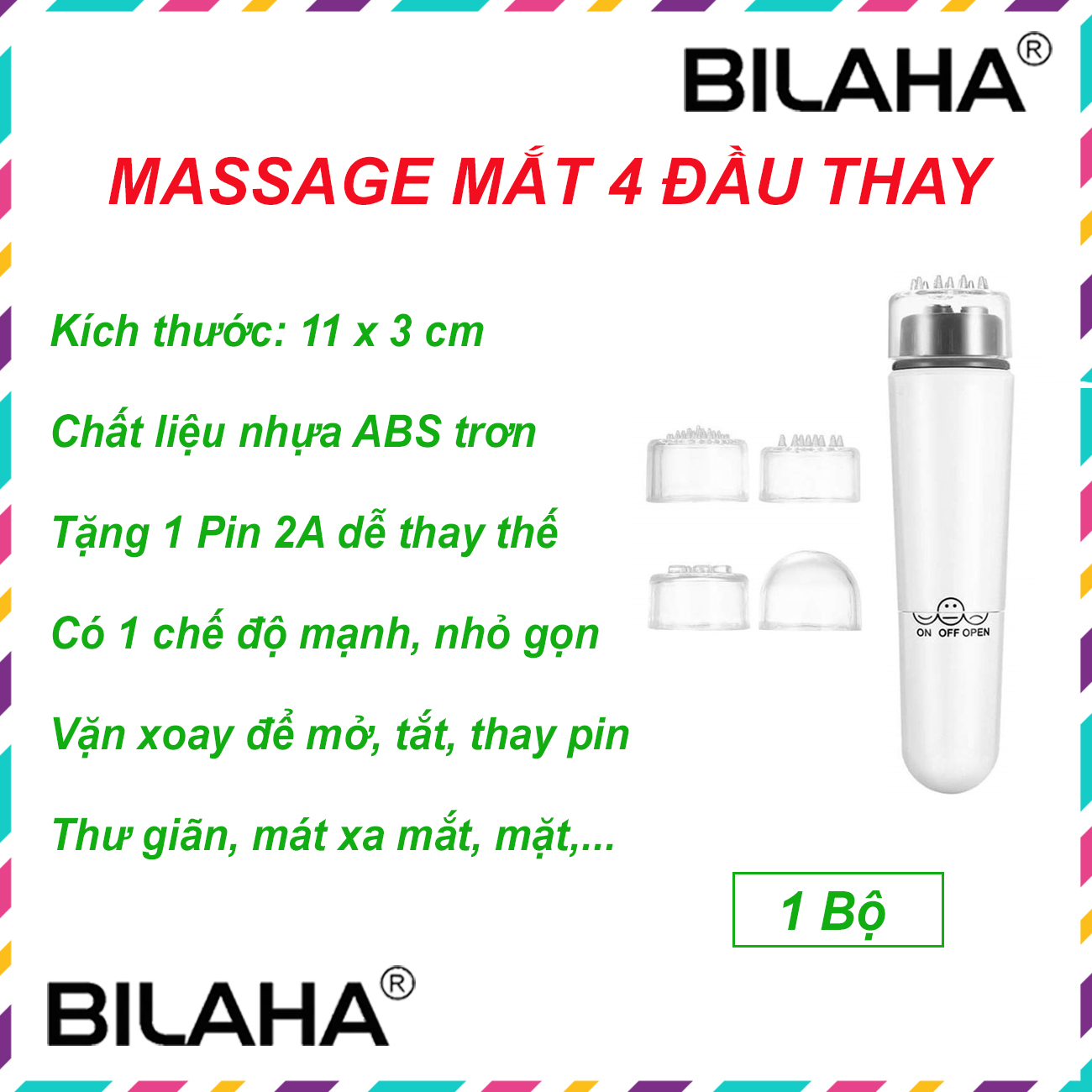 Máy massage mini nâng cơ chống thâm hiệu quả (Hàng có sẵn) (video thật) (Hàng Chính Hãng)