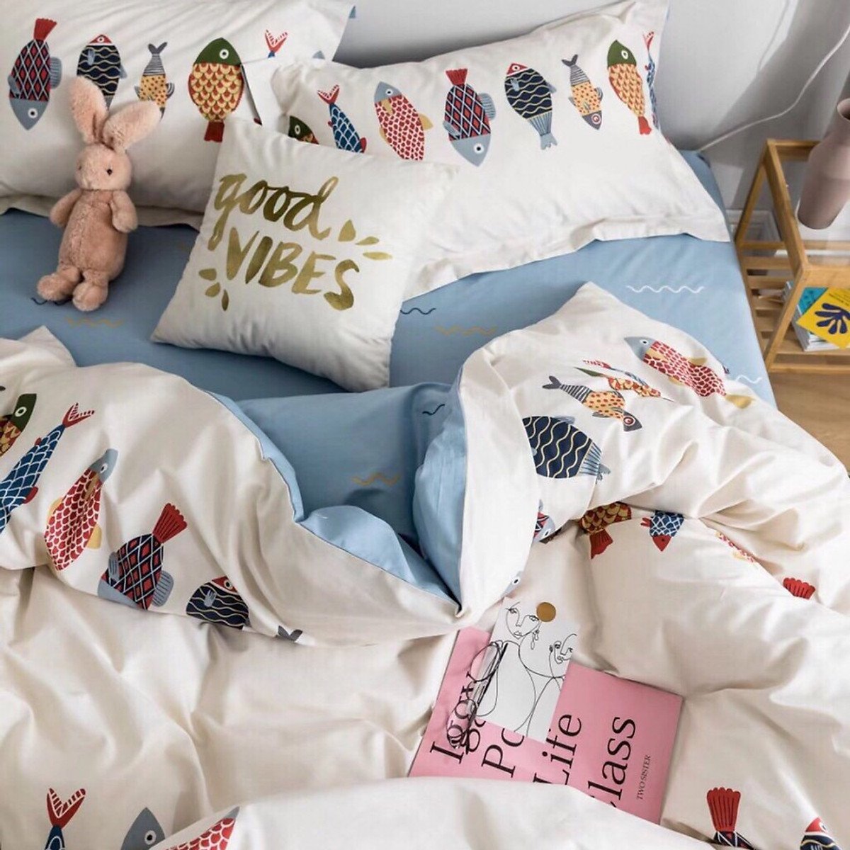 Bộ Chăn Ga Gối Cotton Poly TOKDODO PL1