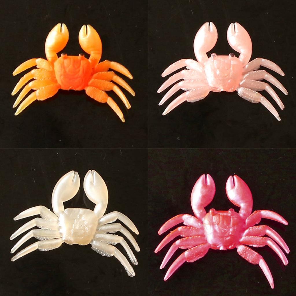 6PCS Crab Artificial Lure Soft Fishing Lures Lifelike Shrimp Baits