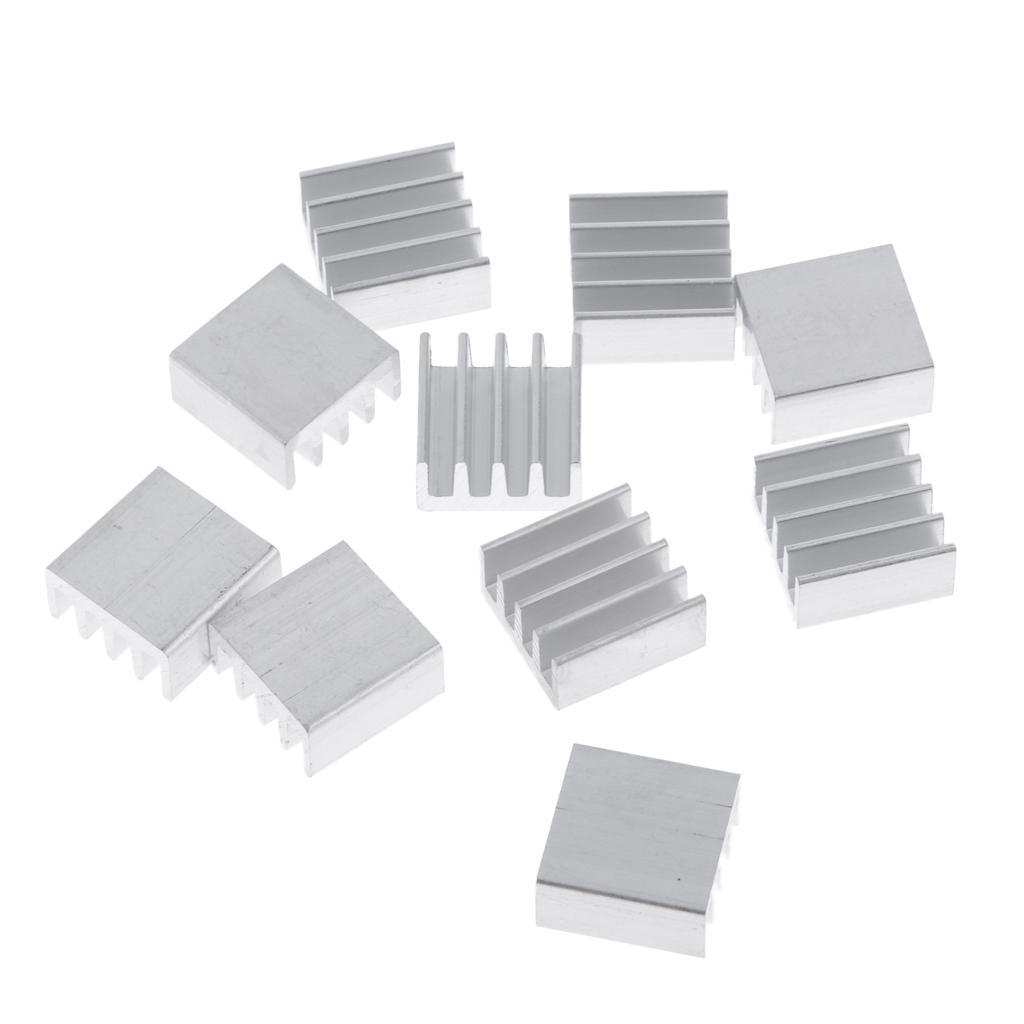 10PK Aluminum Heatsink Cooling Fin 14x14x7mm Power Source Heat Sink