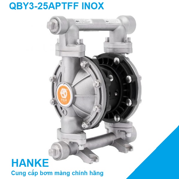 Bơm màng khí nén inox 1 in GODO QBY3-25APTFF