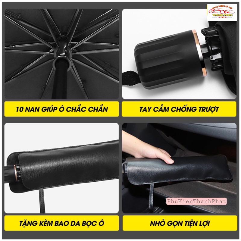 Ô dù che nắng kính lái ô tô phản quang chống tia UV cách nhiệt giảm nóng bảo vệ nội thất xe hơi hiệu quả