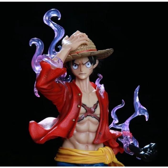 Mô hình Luffy Haki tím có Led 41cm - One Piece