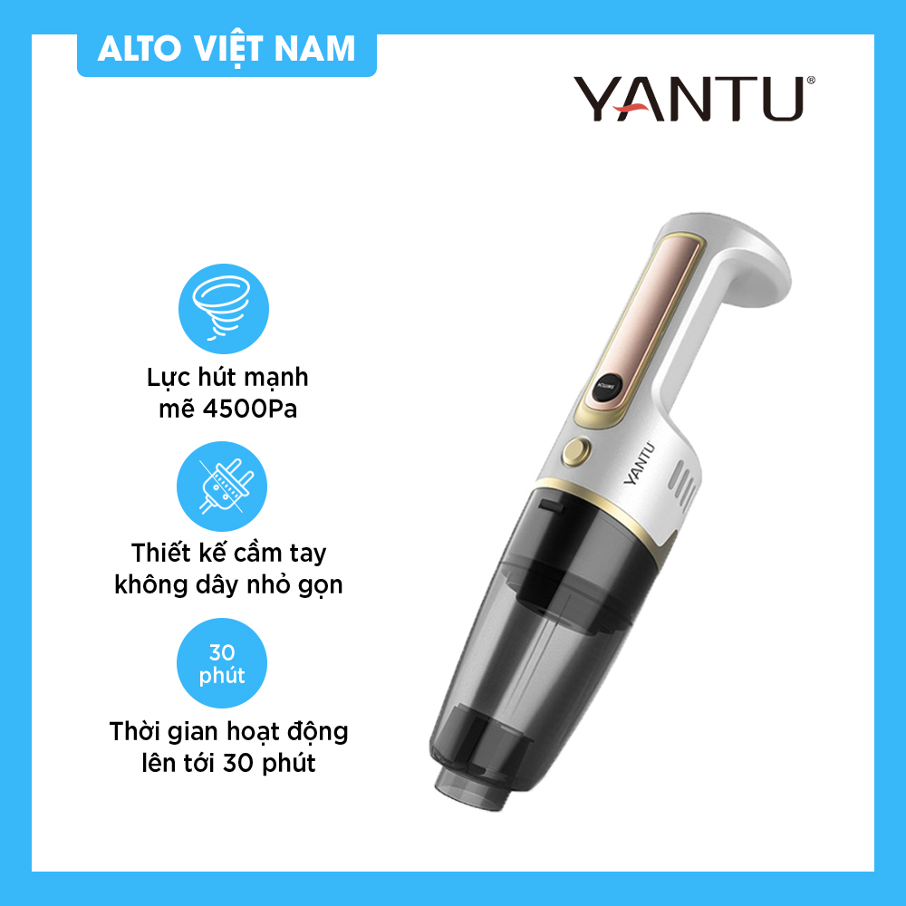 Máy hút bụi cầm tay không dây YANTU V01S - Máy hút bụi ô tô - Hàng chính hãng