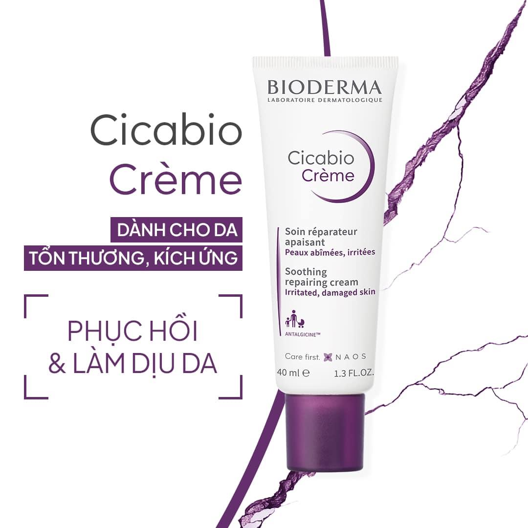 Kem Bioderma Cicabio Làm Lành Phục Hồi Da Kích Ứng Do Tổn Thương 40ml