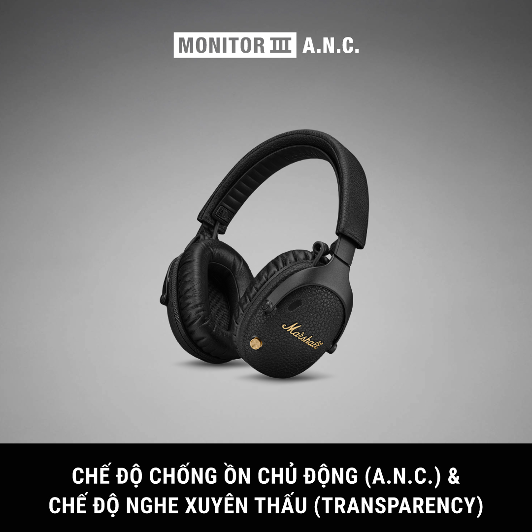 [NEW ARRIVAL] Tai nghe True wireless Marshall Monitor III A.N.C. - Hàng Chính Hãng