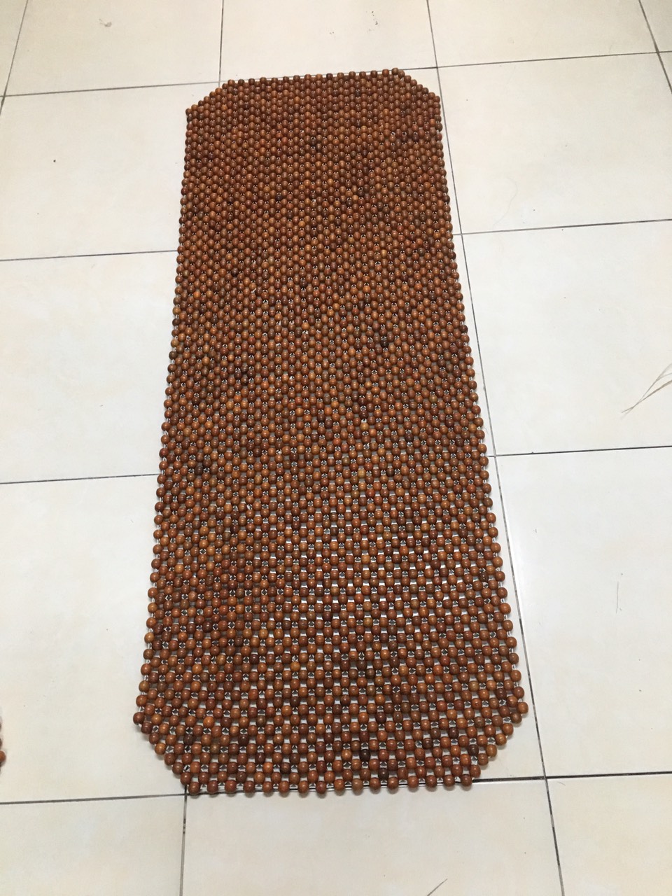 Lót ghế sau ô tô hạt hương hạt 1,2cm - Kích thước 110cm x45cm - Đệm chống nóng mùa hè cho ô tô - Nệm , Thảm ,Chiếu điều hòa .