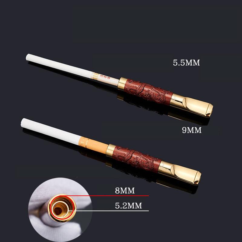 Đầu lọc thuốc gỗ đàn hương chạm rồng ZOBO ZB-357