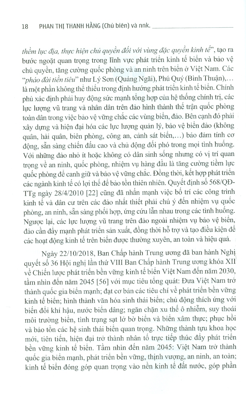 Mô Hình Định Hướng Phát Triển Bền Vững Các Huyện Đảo Ven Bờ Lý Sơn Và Phú Quý (Bìa Cứng)