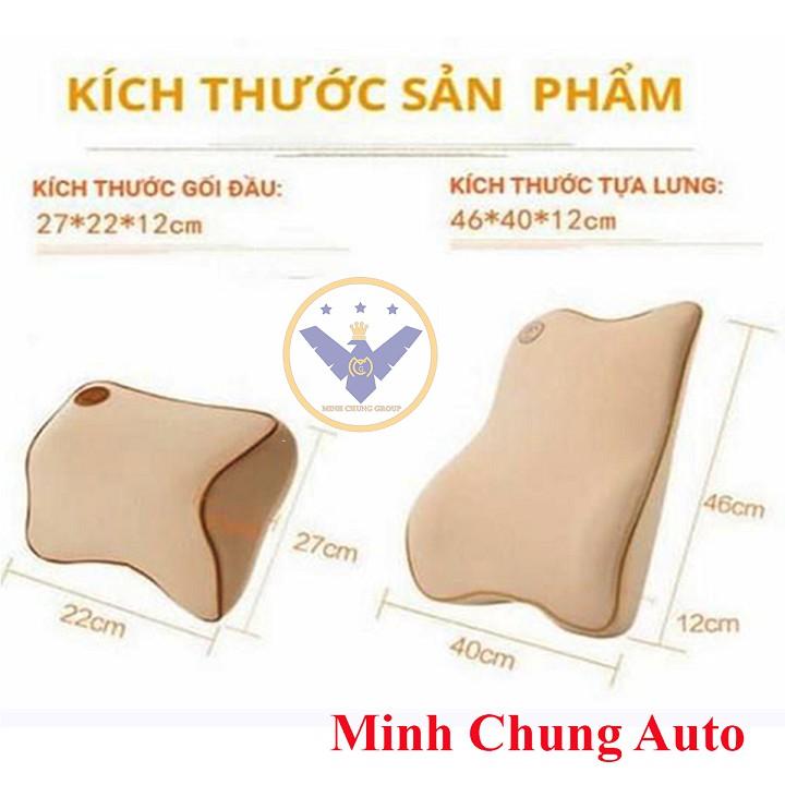 Gối Tựa Đầu , Tựa Lưng Ghế Ô Tô Cao Su Non và Nỉ