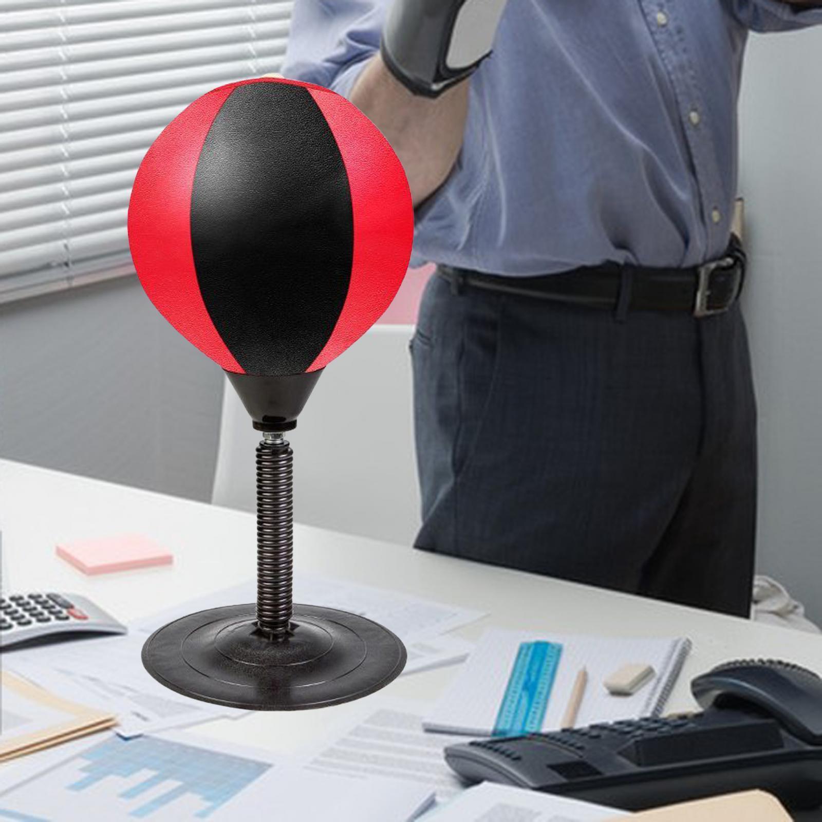 Desktop Punch Bag,Speed Punching Ball with Pump Adult Sport Boxing Training Desktop Punch Free Standing Boxing Suction Base Spring