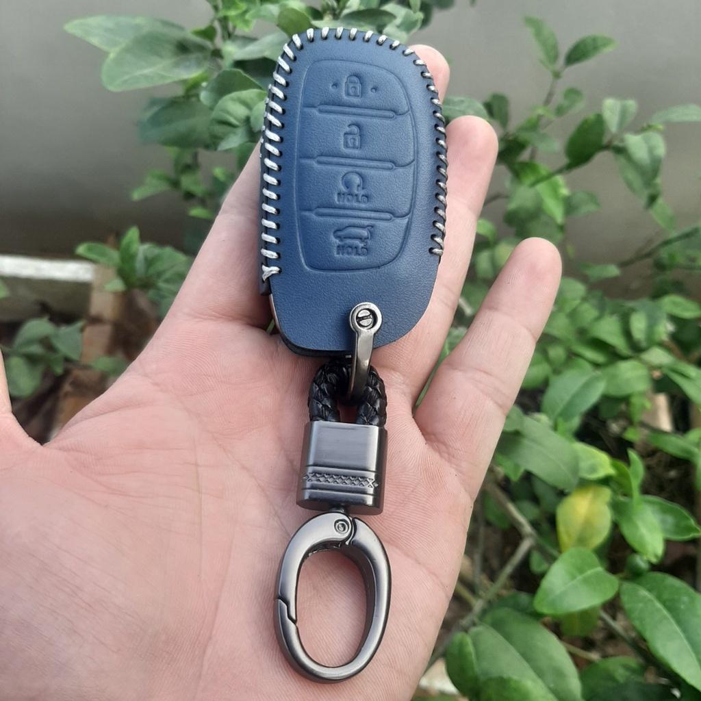 Bao da chìa khóa HYUNDAI CRETA 2022 da bò nhập khẩu Bảo hành 2 năm