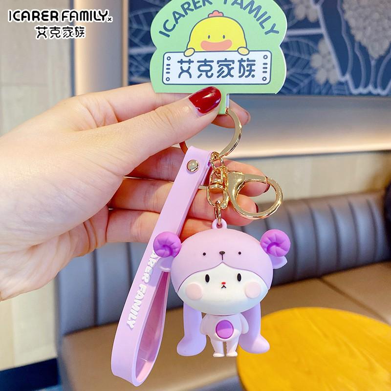 Móc khóa Thỏ tai dài và mèo cực xinh xắn ICARER