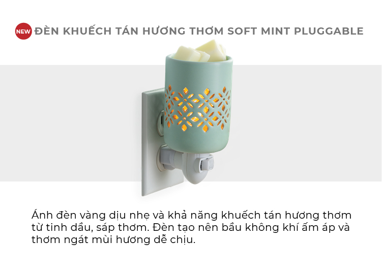 Đèn khuếch tán hương thơm Yankee Candle - Soft Mint Pluggable