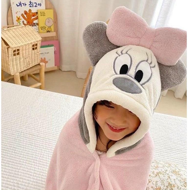 PVN20312 Khăn tắm cho bé có mũ trùm đầu dễ thương, dùng làm khăn choàng cho bé khi ra ngoài T2