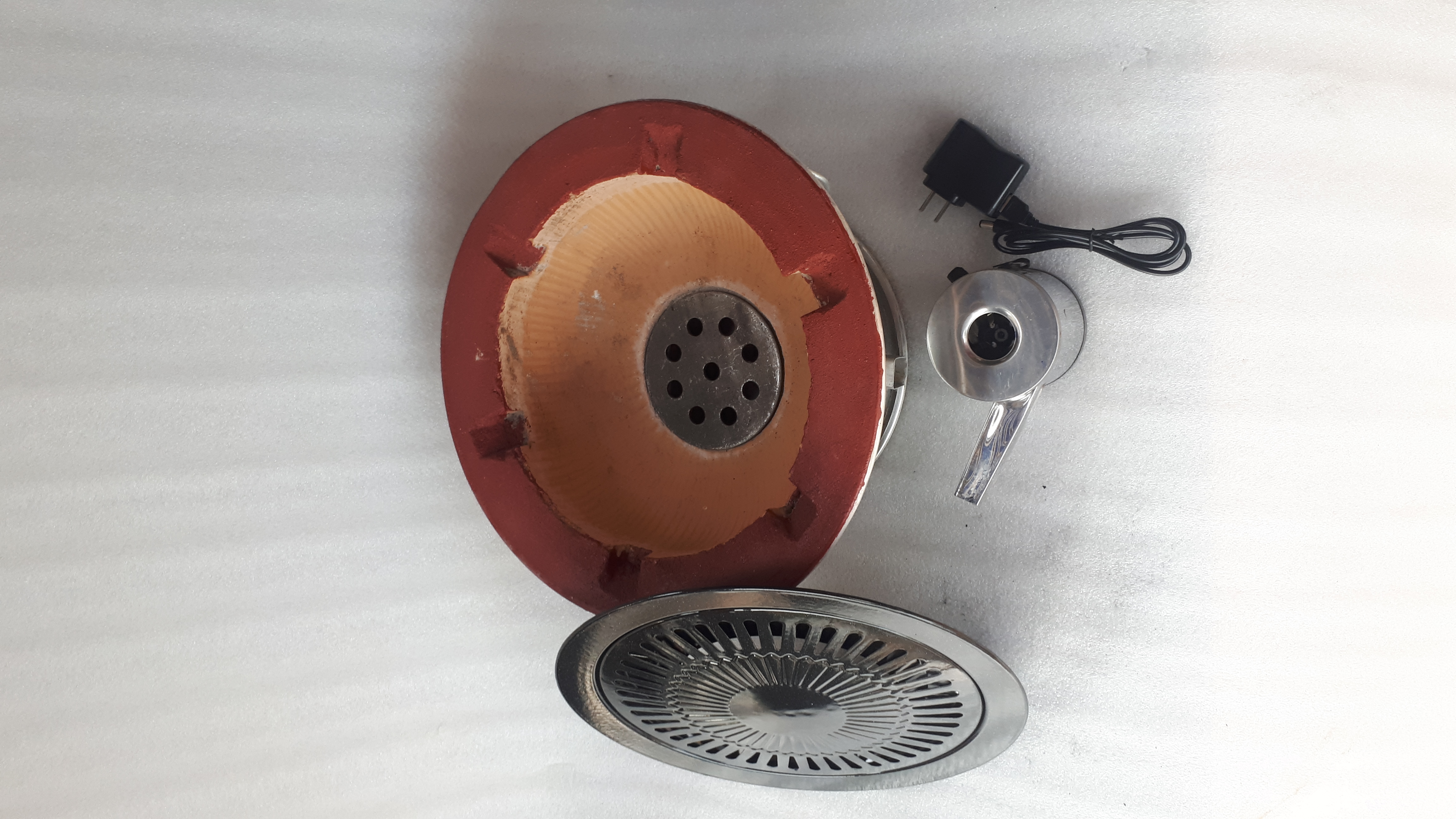 Lò nướng than không khói có quạt sạc 30cm kèm vĩ nướng hứng mỡ cao cấp dùng cho gia đình du lịch nhà hàng quán nướng