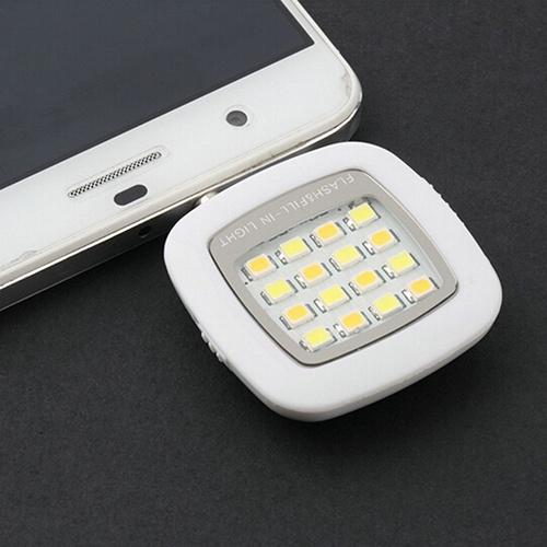 Đèn flash mini 16 bóng LED hỗ trợ chụp ảnh cho Android iPhone