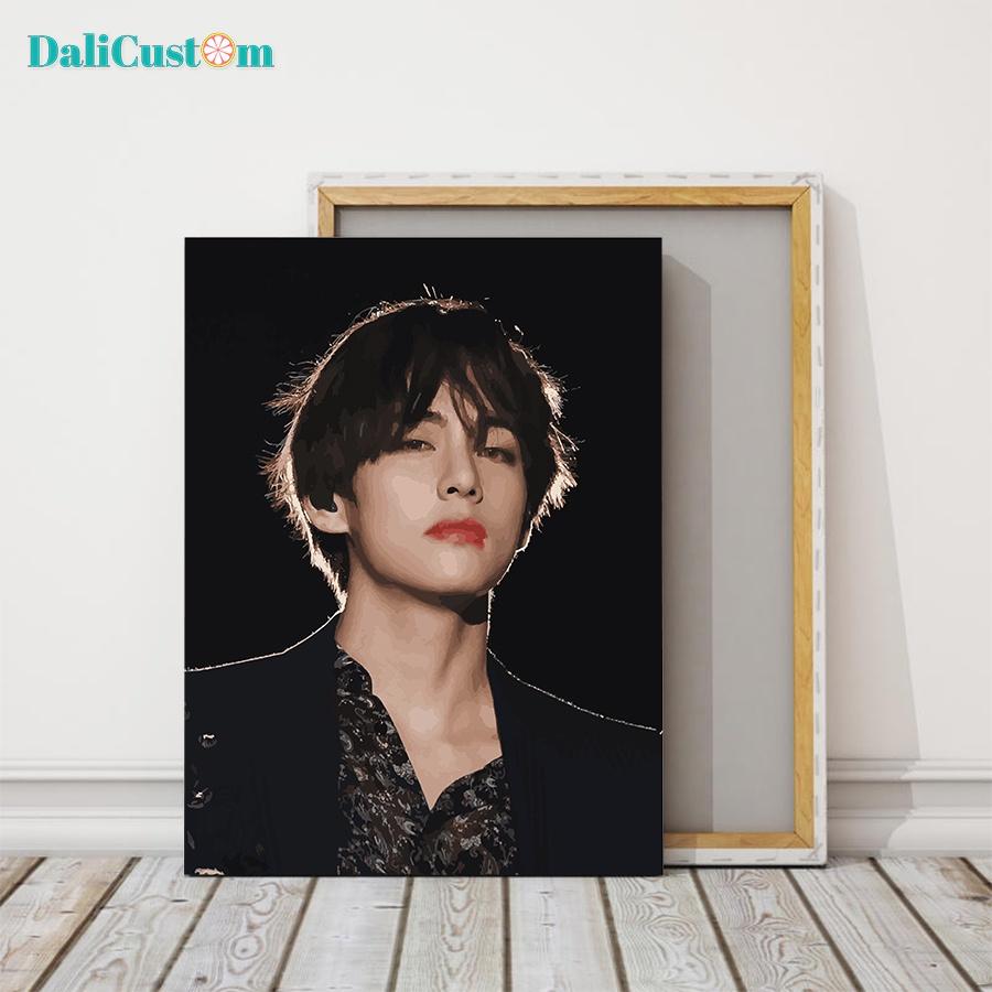 Tranh Tô Màu Số Hóa V BTS 3 Mẫu Cực Hot 36 Màu