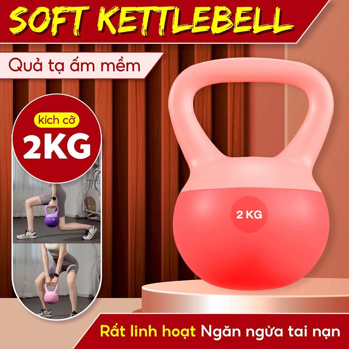 BG Tạ Bình Q312 - 5kg Cao Su Mềm, chuông Ấm, Tạ Ấm - Q312-5KG
