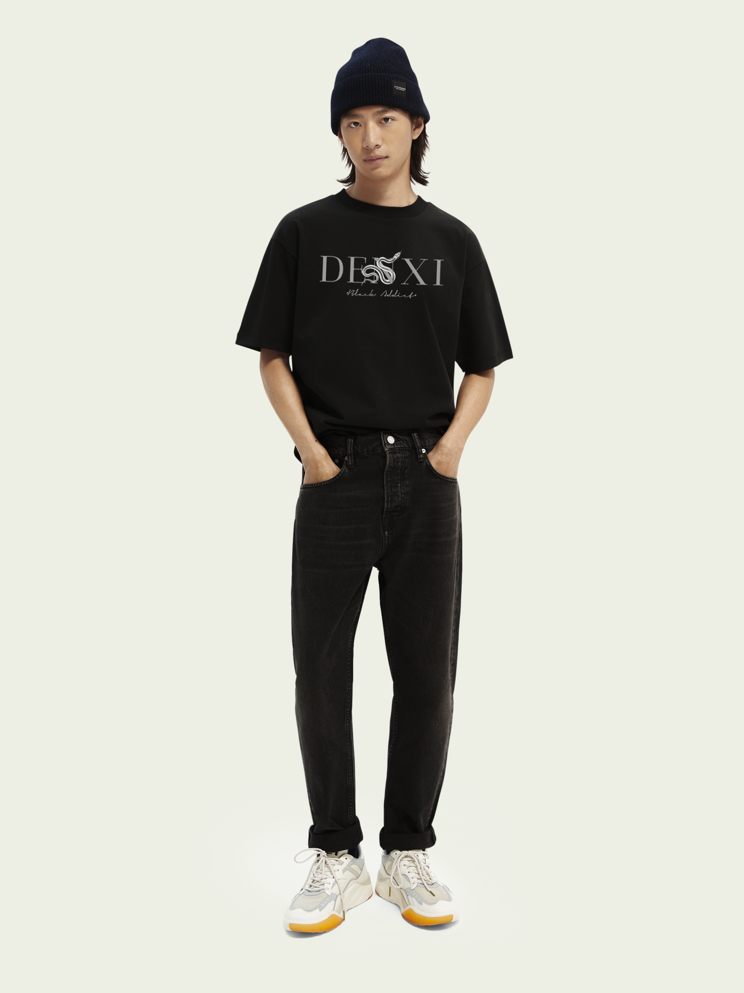 Áo thun tay lỡ dáng rộng Unisex chất Cotton BLACK ADDICT