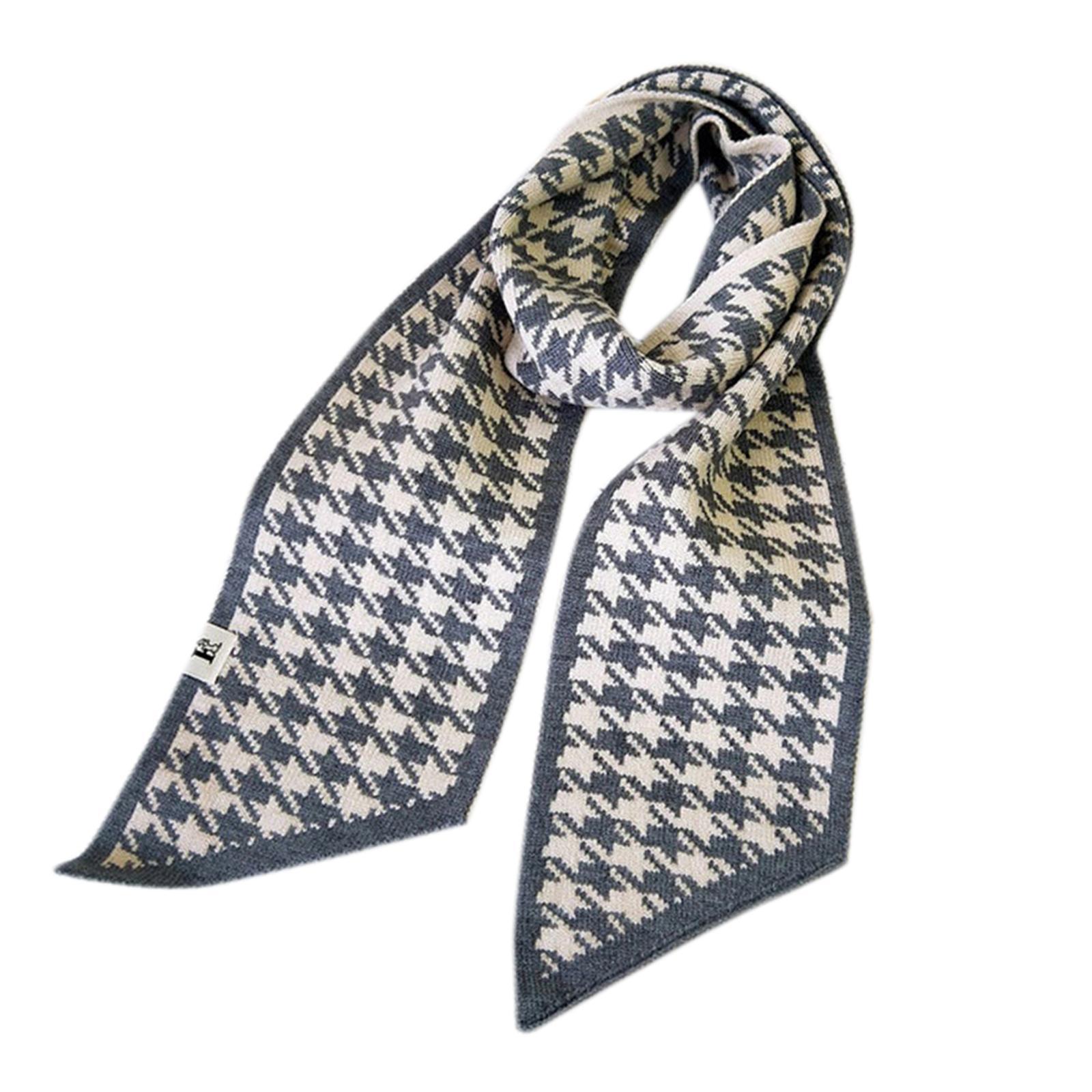 Women's Long Plaid Blanket Chunky Soft Winter/Fall Warm Scarf Big Tartan Scarves Wrap Shawl Knitted Neckerchief Neck Warmer