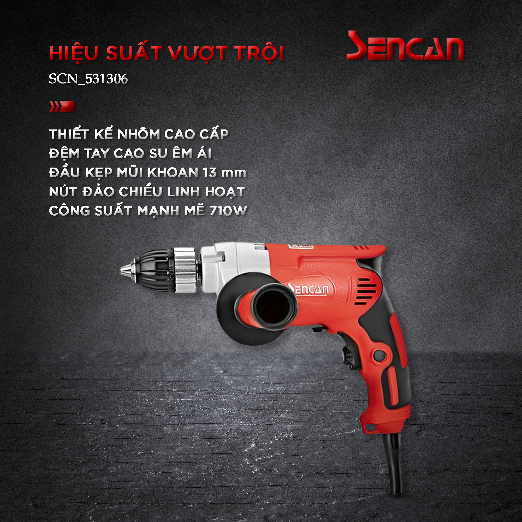 Máy khoan đầu tự động 13mm Sencan 531306