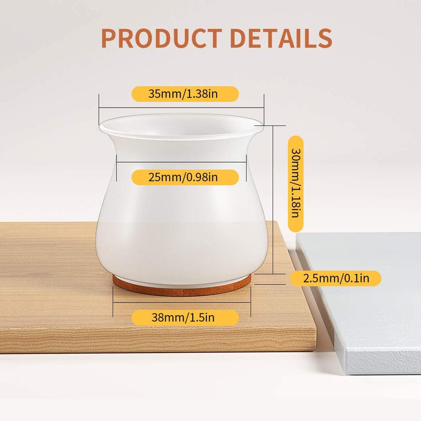 Đệm bảo vệ chân ghế, bàn bằng silicone, bảo vệ nội thất không bị trầy xướt, trơn trượt