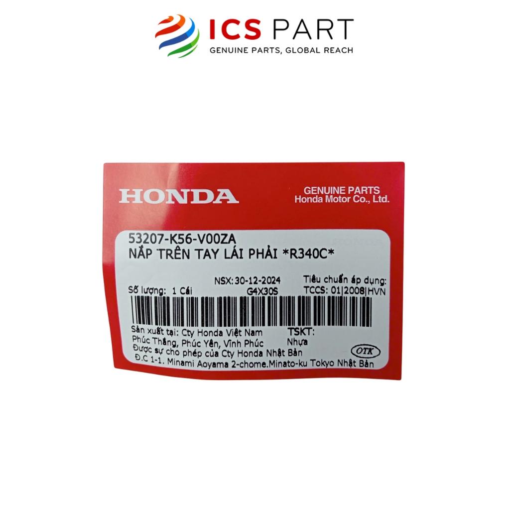 Nhựa Tai Thỏ Ốp Tay Lái Phải R340C HONDA Winner 150 V1 2016-2018 Màu Đỏ (53207K56V00ZA)