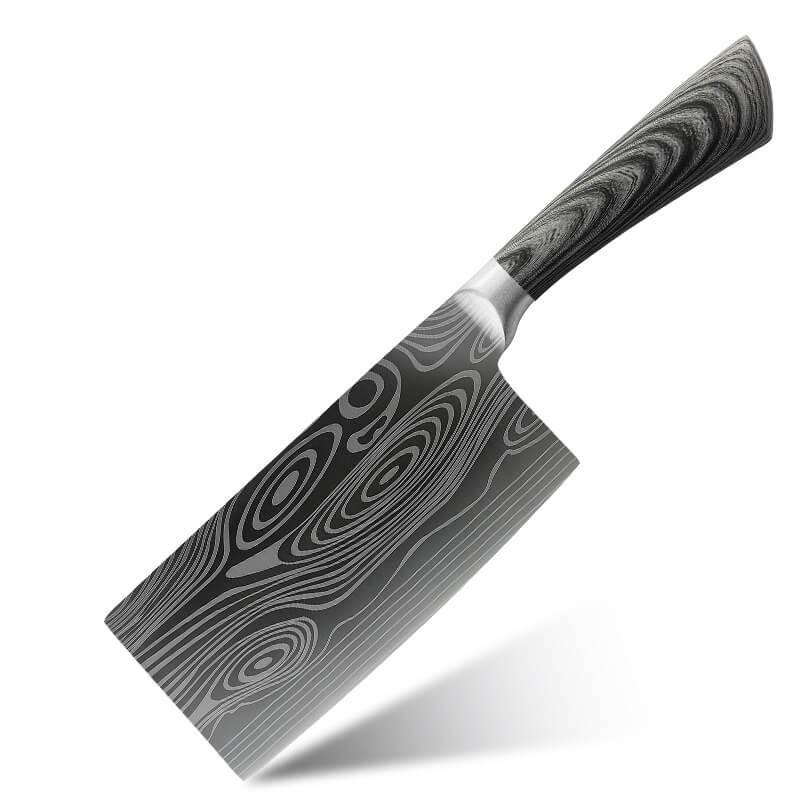 DAO - DAO BẾP NHẬT BẢN USUBA THÉP DAMASCUS MÃ TDT117 nt topcomshop vn