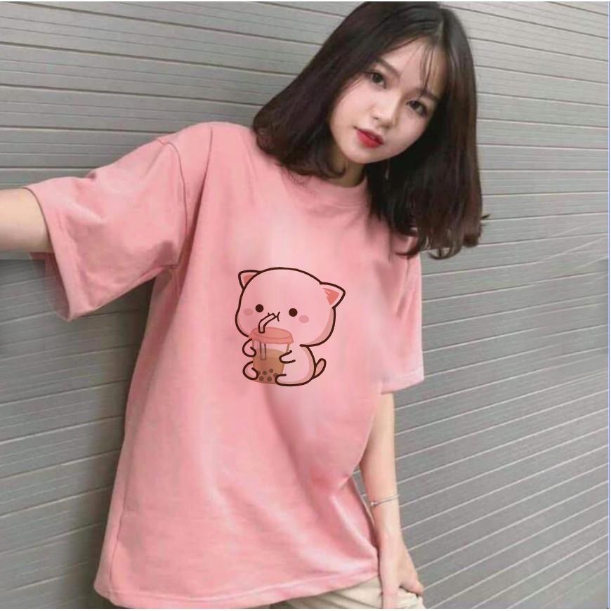 Áo Phông Đôi Đẹp Trắng , Xám , Vàng ,Hồng (Giá 1 Áo)