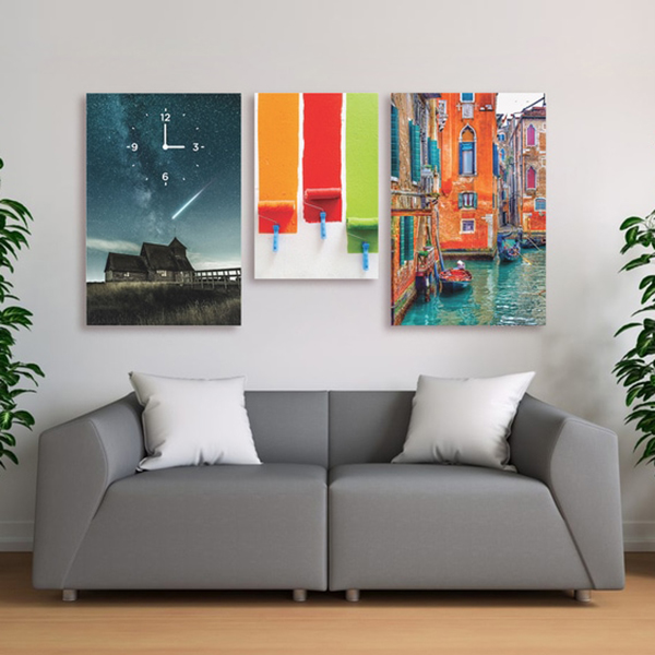 Bộ 3 Tranh Treo Tường "Sắc Màu" - W327