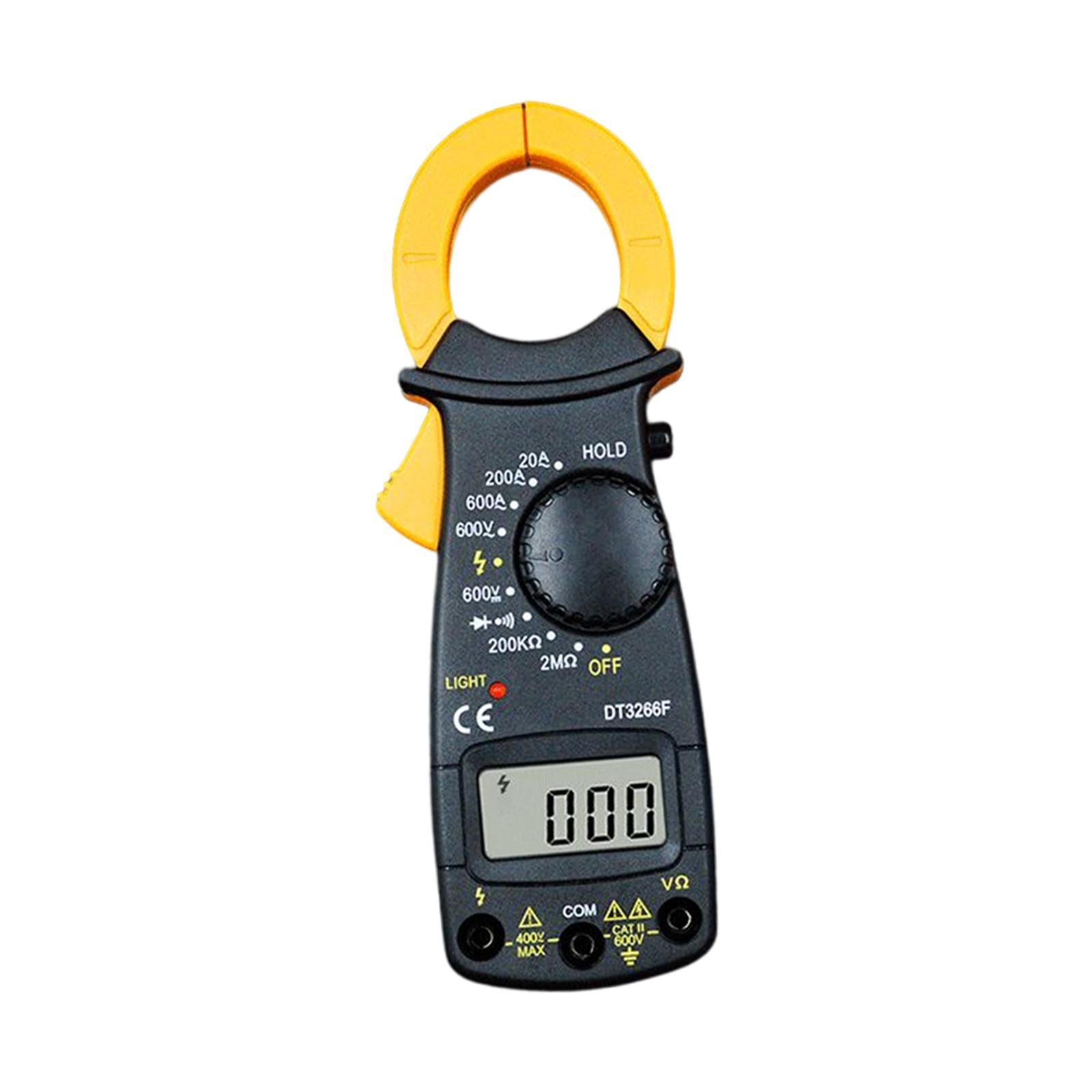 Digital Clamp Meter Professional Low Battery Indicator LCD Display Measure Resistance Multifunction DC Digital Clamp Meter
