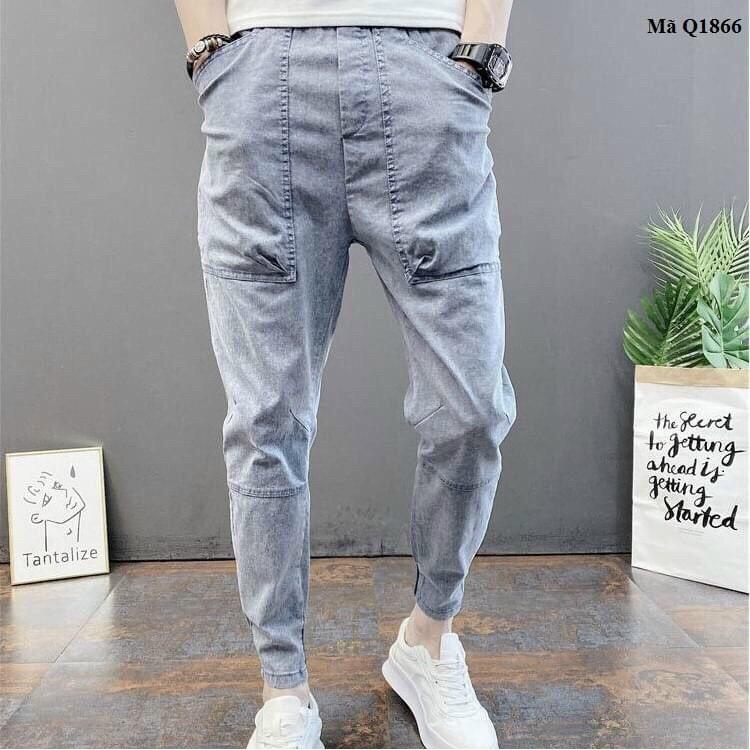 Quần Jean Nam Bo Chân Phong Cách Trẻ Trung, Quần Bò Nam Chất Jeans Cao Cấp Mẫu Mới Nhất MuradFashion Ms4023