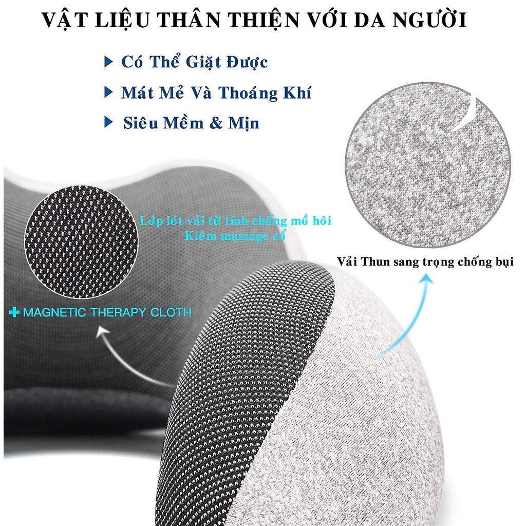 Gối Ngủ Văn Phòng Du Lịch Chữ U Tặng Kèm Bịt Mắt, Bịt Tai Chống Mỏi Chất Liệu Memory Foam - Hãng dododios