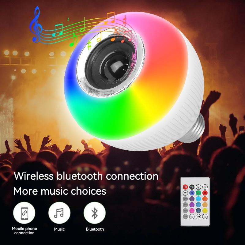 Bóng Đèn Led Thông Minh 12W E27 Kết Nối Bluetooth Kèm Remote Điều Khiển