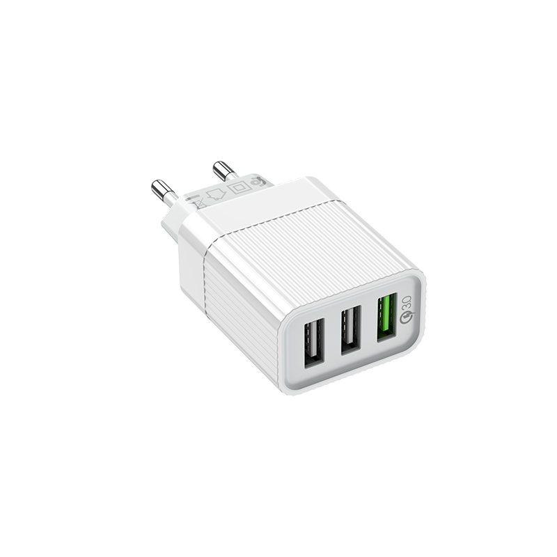 Củ Sạc Nhanh QC 3.0 BOROFONE BA40A - 3 Cổng USB - Hàng Chính Hãng