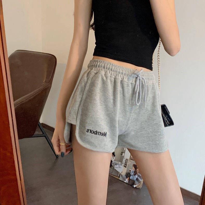 Quần Đùi Nữ Cạp Chun Ống Rộng Dây Rút Mem.bors Basic Trơn Mặc Nhà sexy thoáng mát 3158 Store