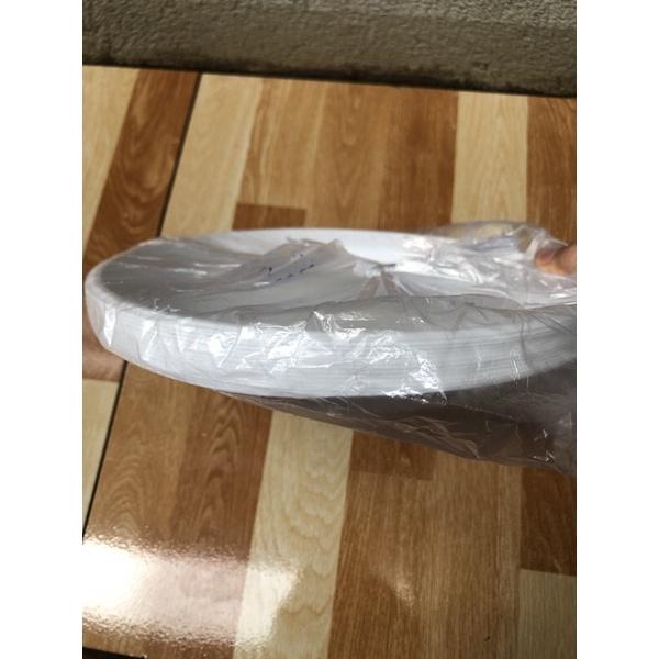 50 dĩa dùng một lần 23cm dĩa nhựa xài 1 lần