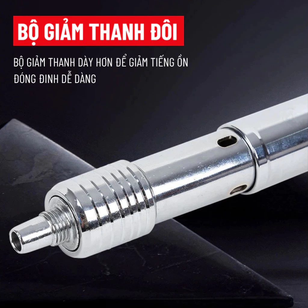 Máy Bắn Đinh Hạt Nổ GDV Kapusi Bắn Đinh Bê Tông Tay Cầm Đỏ - TẶNG KÈM 100 ĐINH, Đóng Đinh Dễ Dàng, Bộ Giảm Thanh Đôi - Hàng Chính Hãng