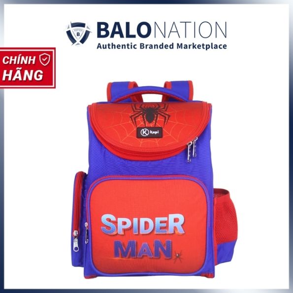 Balo Chống Gù Dành Cho Học Sinh Tiếu Học KAPI Spider Man - Hàng Chính Hãng