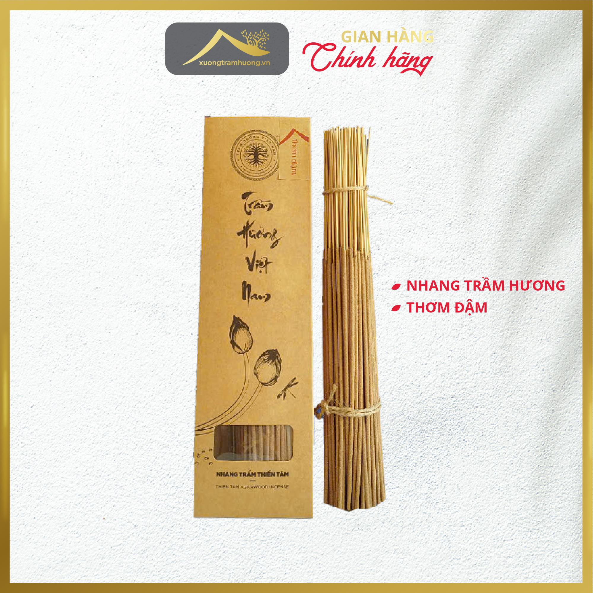 Nhang Trầm Hương Sạch Xưởng Trầm Hương Thơm Đậm An Toàn Hộp 100 Cây Xông Nhà Tẩy Uế