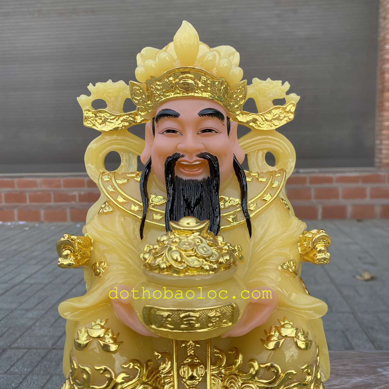 Tượng Thần Kim T.iền chiều Tài Lộc cao 12 inch - 30cm