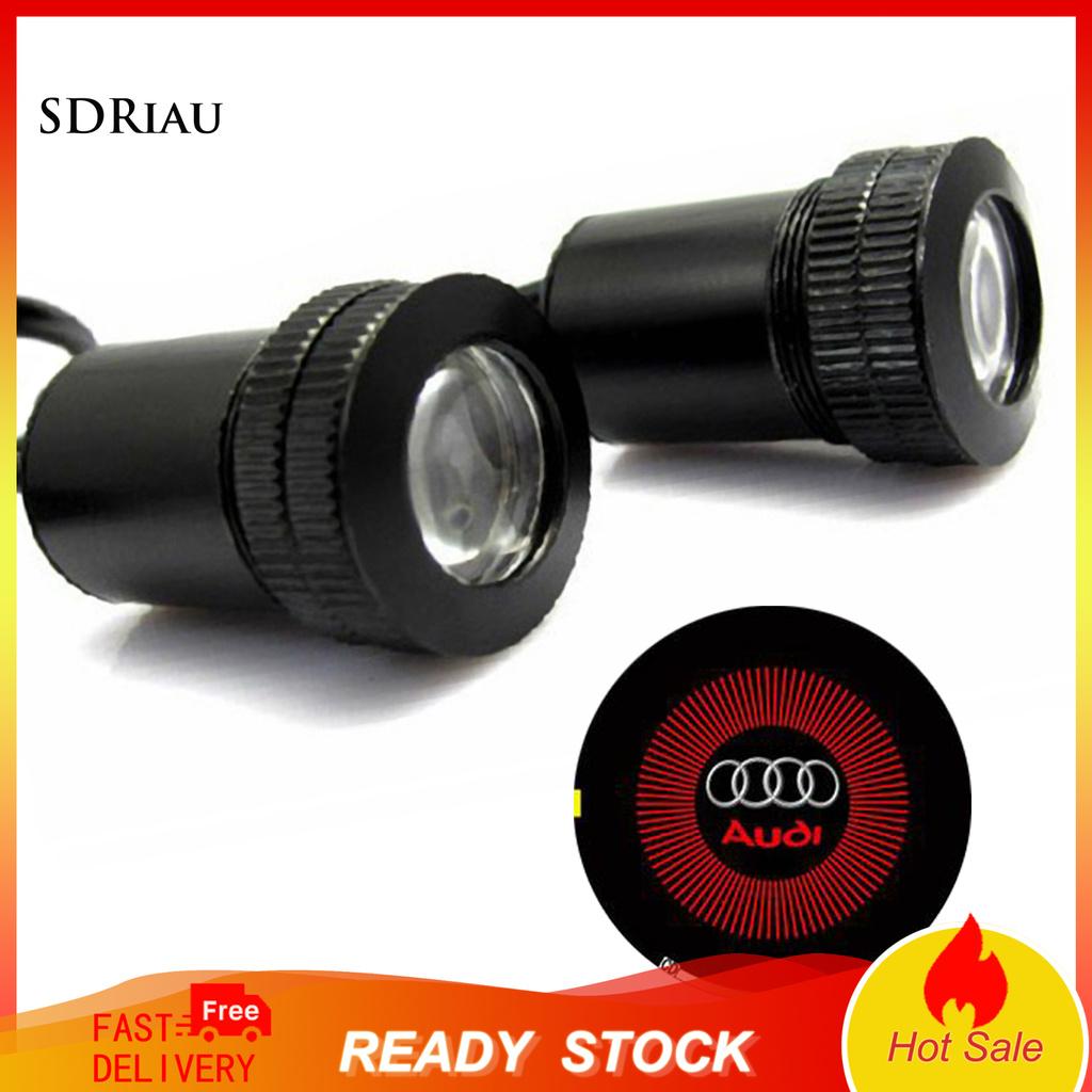 1 Bộ Đèn Led Chiếu Sáng Gắn Cửa Xe Audi