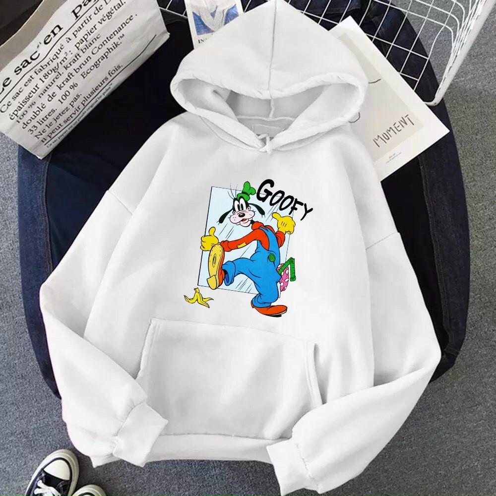 Áo hoodie nam nữ nỉ ngoại in hình Goofy William - DS83, chất nỉ bông dày dặn, nón 2 lớp, thích hợp làm áo cặp