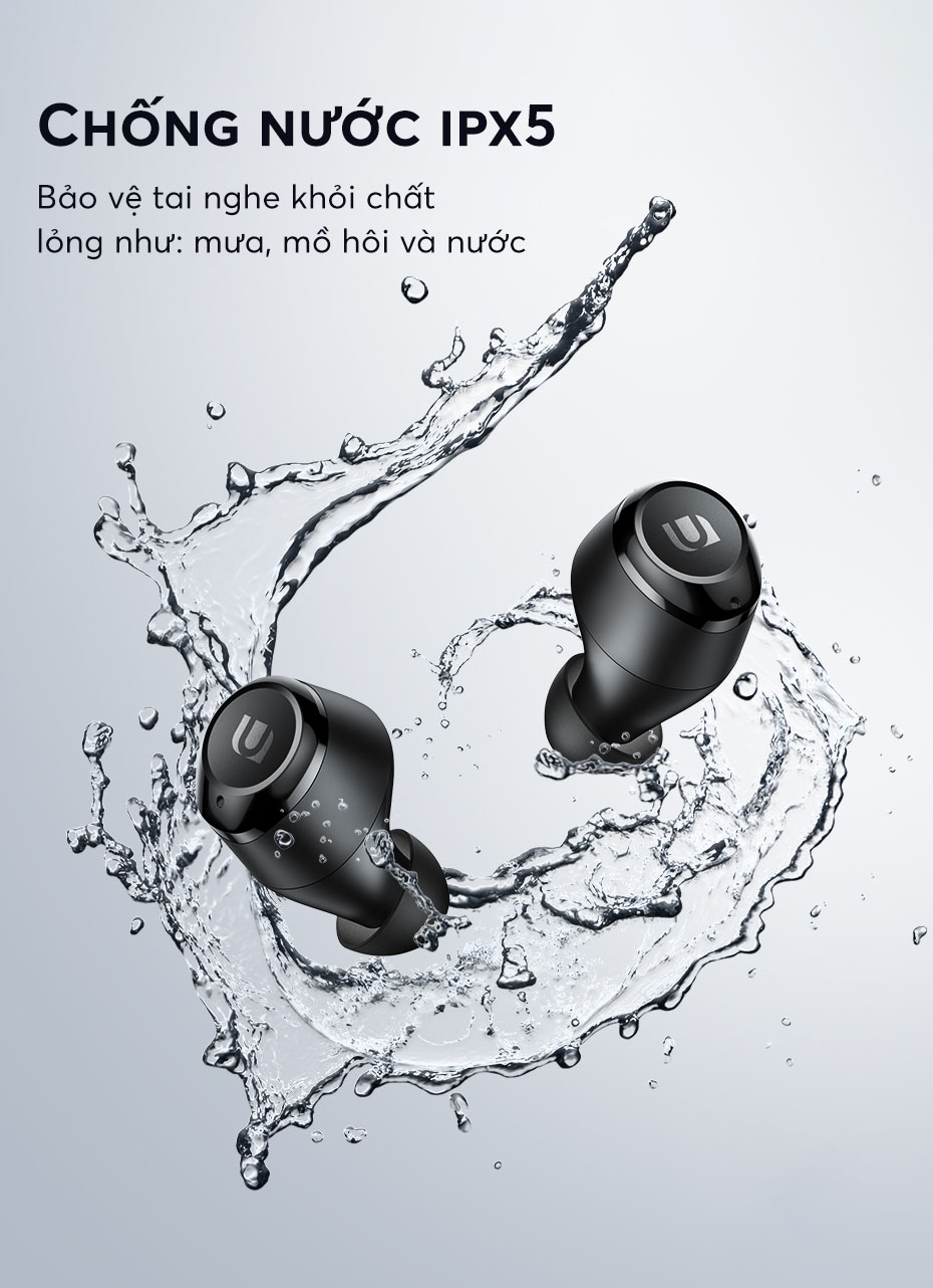 Tai nghe Bluetooth UGREEN 80606 Hi-tune WS100 - Âm thanh Hifi, chống nước IPX5 - Hàng chính hãng