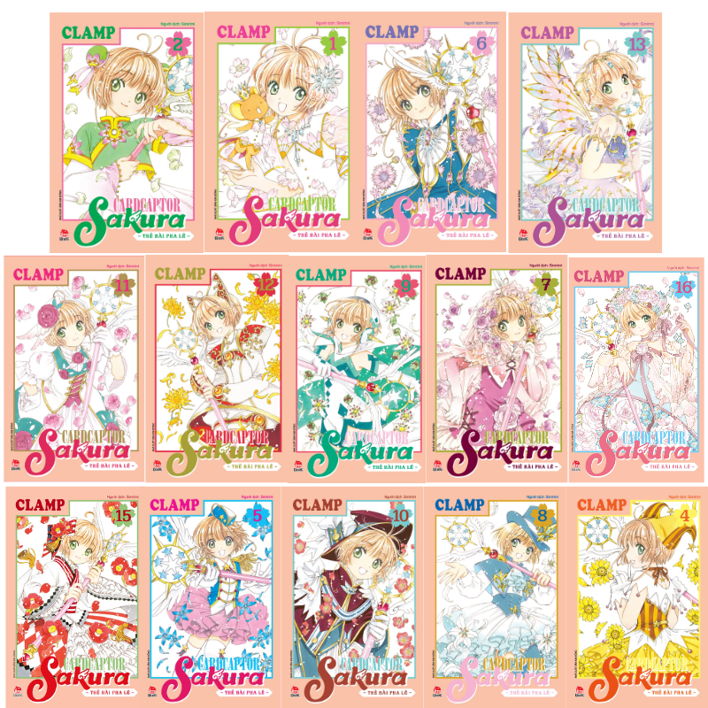 Combo Truyện Card Captor Sakura - Thẻ Bài Pha Lê ( Trọn Bộ 16 Tập)