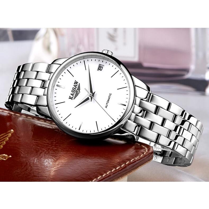 Đồng hồ nữ chính hãng KASSAW K858-9 Chống Nước ,chống xước ,kính sapphire, bảo hành 24 tháng Thời Trang Cho Nữ thiết kế đơn giản trẻ trung và sang trọng