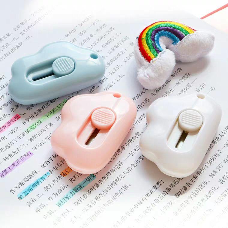 Dao Rọc Giấy/ Dao Cắt Mini Nhọ Gọn Tiện Lợi Cute Hình Đám Mây