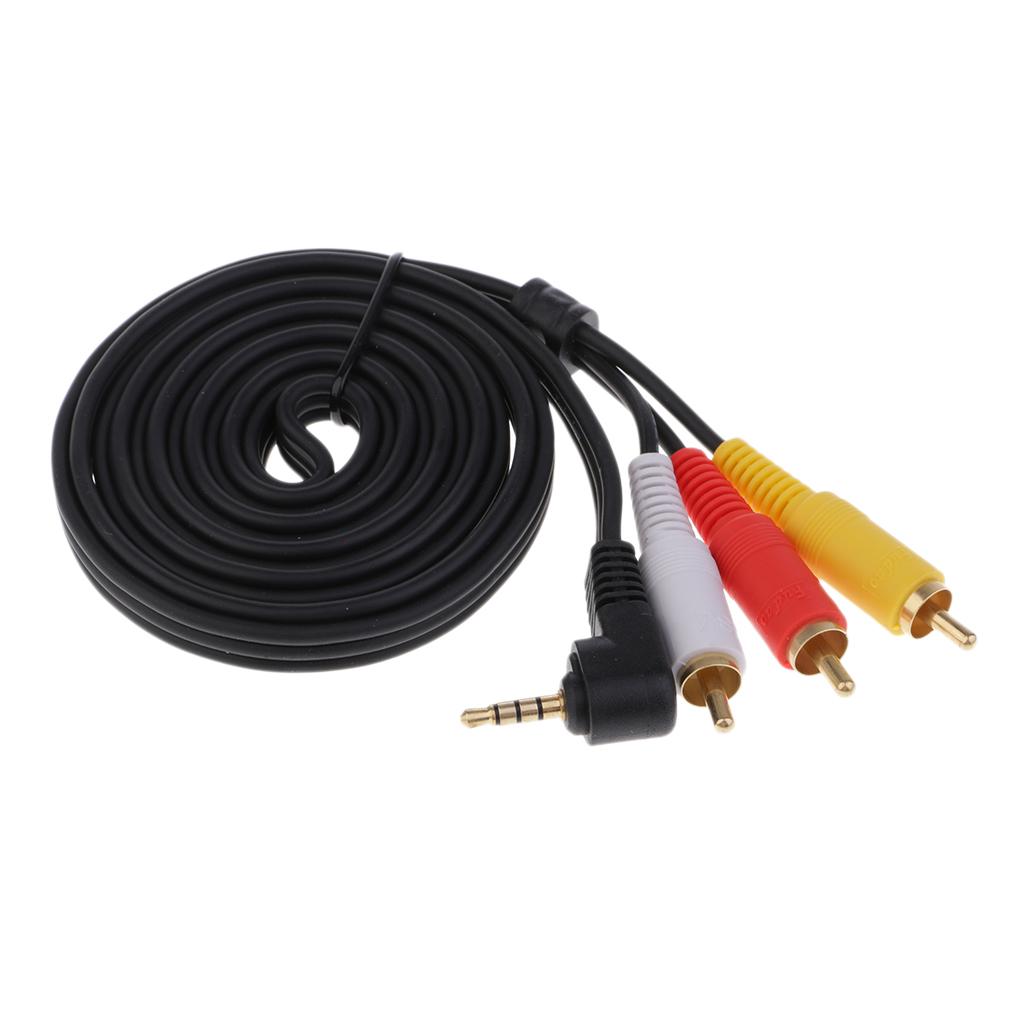 3.5mm Male To 3-RCA Male Adapter Audio Stereo Extension Cable